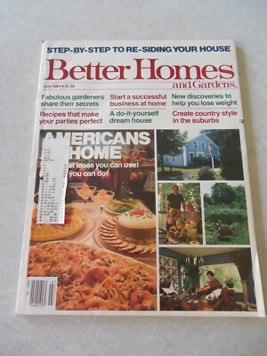 BETTER HOMES AND GARDENS Magazine, JULY 1984, AMERICANS AT HOME, COUNTRY STYLE!-image