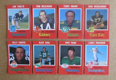 1971 O-PEE-CHEE CFL FOOTBALL CARD SINGLES COMPLETE YOUR SET U-PICK UPDATED 3/3-image