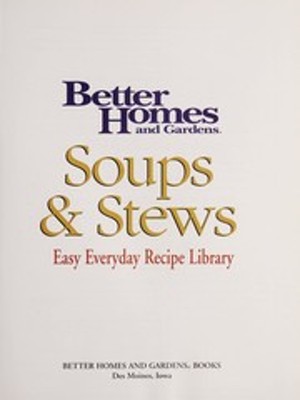 Soups and Stews Hardcover Better Homes and Gardens-image
