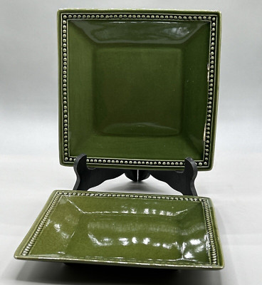 Pier 1 Spice Route Clove Square Luncheon Plates 8