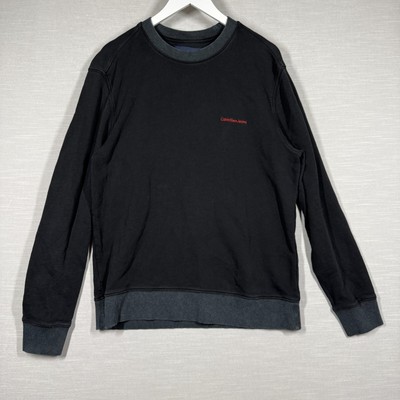 Calvin Klein Jeans Sweat Shirt Mens Large Black Cozy Casual Comfort Classic-image