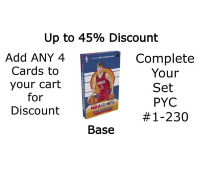 2024-25 Panini NBA Hoops Basketball Base Complete Your Set Singles #1-230 PYC-image