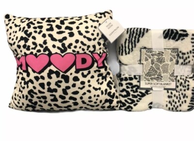 Leopard Blanket And Squishy Pillow Set New Gift Teen-image
