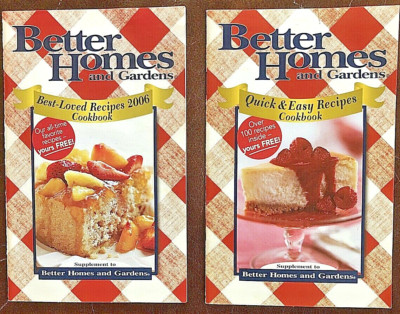 Pristine 2 Better Homes & Gardens 64pg Cookbooks Supplements 2004 2006 -image