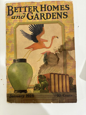 Beautiful Art Deco cover art, 1926 Better Homes and Gardens, vintage magazine-image