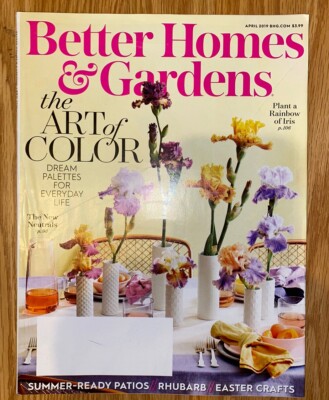 Better Homes & Gardens Magazine April 2019 The Art Of Color-image