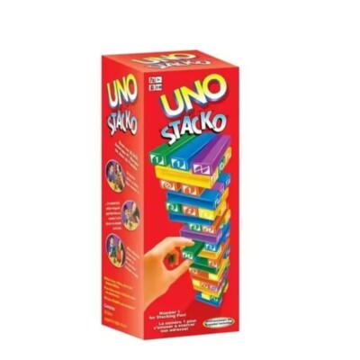 Stacko UNO Card Board Games Family Entertainment Poker Party Toys Playing Cards-image