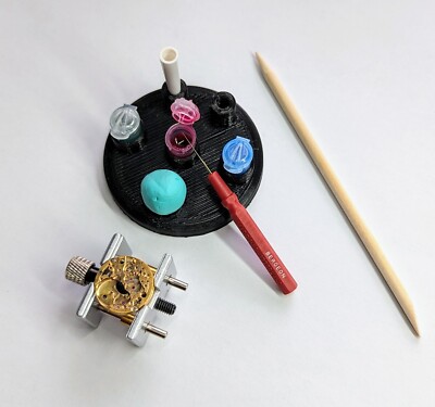 Complete Starter Watch Oiling Kit - Moebius Oils And Bergeon Oiler-image