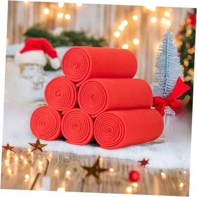 Fleece Throw Blanket- Set of 6 Warm Cozy Comfortable Pack of 6 - 50 x 60 in Red-image