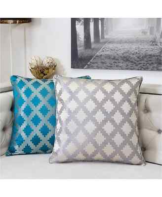 Homey Cozy Ellie Satin Jacquard Throw Pillow 2PC's-image