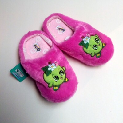 Shopkins Apple Blossom Girl Slipper Cozy Comfort Warm Clog House Shoe Size 2-3-image