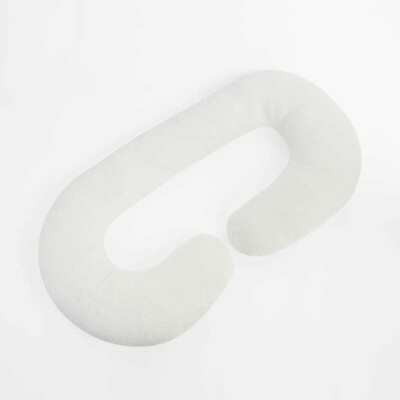 BECKY CAMERON PREMIUM BAMBOO COVER PREGNANCY PILLOW, WHITE *NEW-image