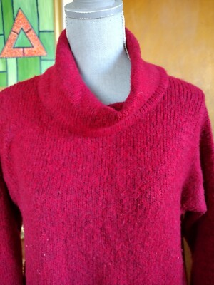 Women's Eddie Bauer Sleepwear Comfy Cozy Cowl Neck Top Super Soft Sz S #558-image