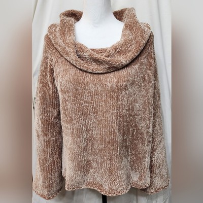 Listicle Cowl Neck Cozy Relax Fit Sweater, Size Medium-image