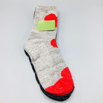 Kate Spade Cozy Socks with Heart Grippers Set of 2 OSFM-image