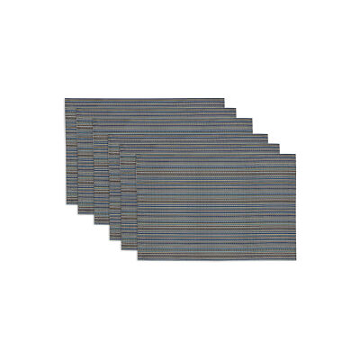 Design Imports 6-Pc. Placemat - BLUE ONE SIZE-image