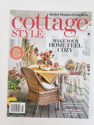 Better Homes & Gardens Cottage Style October 2022 Magazine Rustic Romantic Look -image