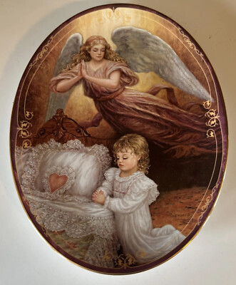 Bradford Exchange “Bedtime Prayers” By Edgar Jerins Always By My Side Limited Ed-image