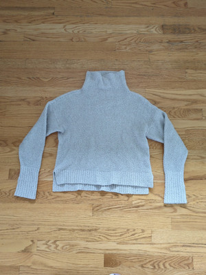 Ugg Sherpa Mock Neck Sherpa Sweater S Cozy Winter Tan Comfy Fleece Soft  M10-image