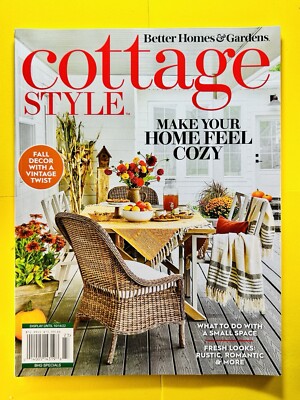 Better Homes & Gardens NEW FALL Magazine Cottage Style Make Your Home Feel Cozy-image