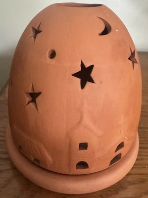 Pier 1 Imports Terra Cotta Stars And Moon Candle Holder-image