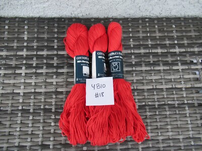 Tahki Imports Cotton Classic 100% Mercerized Yarn Made in Greece Crimson 3411-image