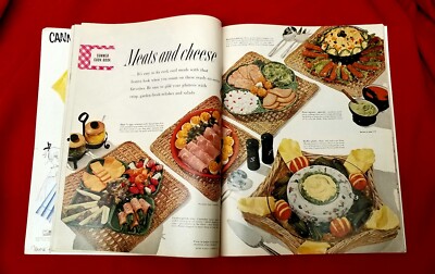 🔴 1954 Better Homes Gardens Cooking Fashion Entertainment Furnishings Food Rare-image