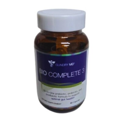GUNDRY MD BIO COMPLETE 3 Capsules 60 Count NEW PREBIOTIC, PROBIOTIC, POSTBIOTIC-image