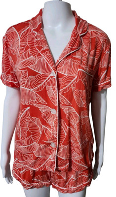PJ SALVAGEPajamas Salavage Leaf Dreams Jersey Shirt Short Pajamas In Fire S -image