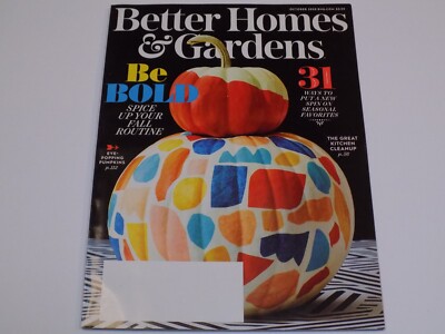 Better Homes Gardens Magazine Oct 2020 Bold Fall Pumpkins Great Kitchen Cleanup-image