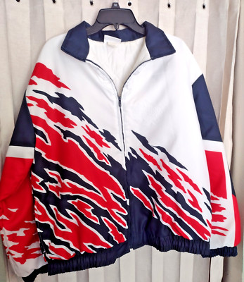 Vintage 90s Nascar Winston Cup Embossed Puffer Jacket Coat Splash Hartwell Sport-image