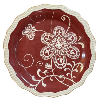 PIER 1 IMPORTS EXCLUSIVE MARIBETH IRONSTONE BREAD PLATE APPETIZER PLATE-image