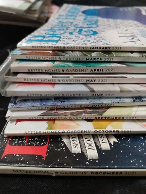 10 Better Homes & Gardens Magazine Lot 2021 Summer Recipes Holiday Trends VGC -image