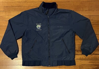 VINTAGE LL Bean Three Season Jacket Men's Large Blue-image