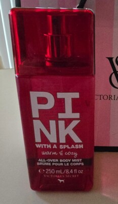 VICTORIAS SECRET PINK WARM $ COZY MIST SQUARE RETRO FULL SIZE 8.4 oz FREE SHIP!-image