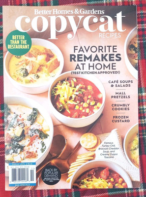Better Homes & Gardens Magazine copycat Recipes 2025 Favorite Remakes At Home-image