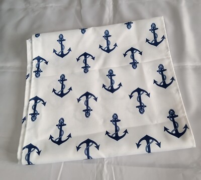 EUC ~ Design Imports ANCHORS NAUTICAL Design Outdoor Table Runner ~ 14