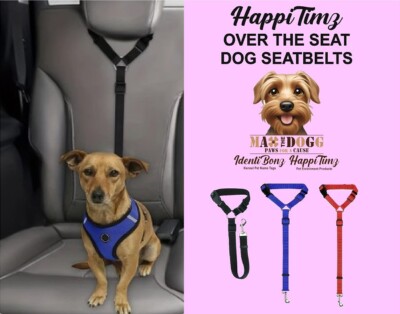 DoggieGear Dog Over The Head Rest Seatbelt, Suitable for all Dog Sizes-image