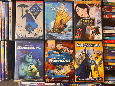 DVDs M-Z Titles DISNEY PIXAR DREAMWORKS Buy 5 get 1 free PICK AND CHOOSE-image