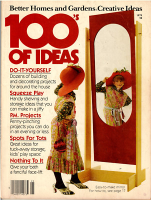 Better Homes And Gardens 100 Creative Ideas vintage magazine 1979 DIY Projects-image