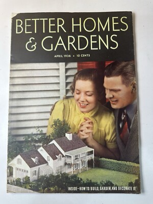 April 1936 Better Homes And Gardens Color Ford Ad, Griswold Ad Mid Century Ad-image