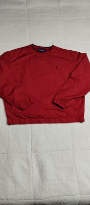 Polo Golf Ralph Lauren Vintage  90s Pullover Jacket Red XL #360-image