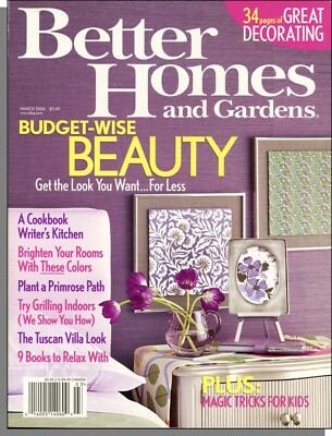 Better Homes and Gardens - 2006, March - Budget-Wise Beauty, Kids Magic Tricks  -image