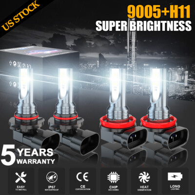 For 2016-2018 Dodge RAM 1500 2500 3500 Led Headlight Hi/Lo beam Combo Bulbs-image