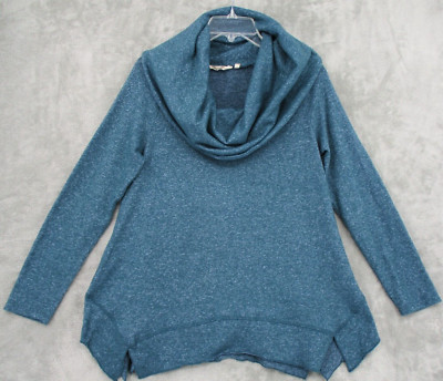 Soft Surroundings Sweater Womens XS Cowl Neck Pullover Lagenlook Cozy Casual-image