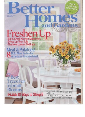 Better Homes & Garden Magazine, MAR 2007 Freshen Up Meat & Potatoes 7 Best Trees-image