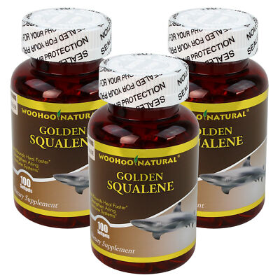 3 x Golden Squalene 1000 mg 100 Softgels-image