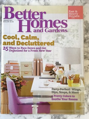 Better Homes and Gardens January 2011 Cool, Calm, and Decluttered-image