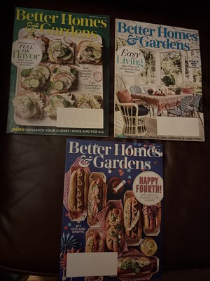 Lot #3 Better Homes & Gardens May & June & July   2019 Magazine Issues-image