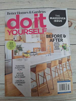 Better Homes & Gardens Do It Yourself April 2023 Magazine Thrifted furniture-image